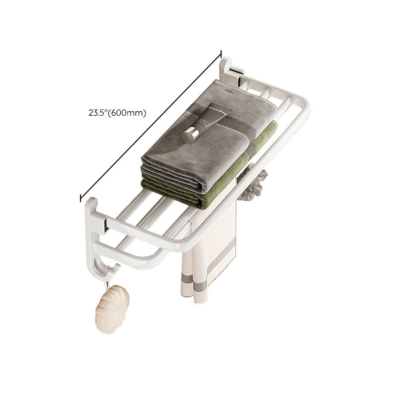Kalsten | Modern Bathroom Hardware Set Towel Bar White Bath Shelf Bathroom Hardware Set