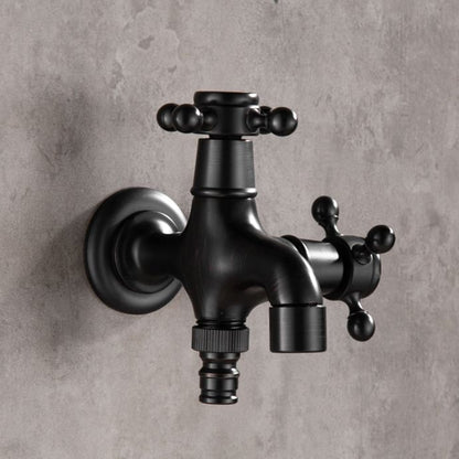 BowLift | Wide Bathroom Sink Faucet Wall-Mounted Cross Handle Faucet