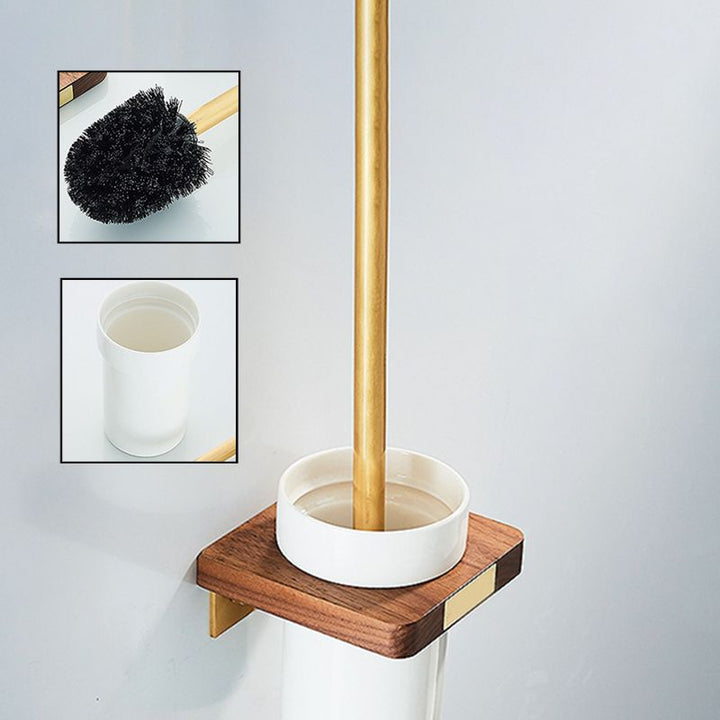Kalsten | Modern Gold Bathroom Accessory Set Bathroom Shelf Paper Holder Bathroom Accessory Set