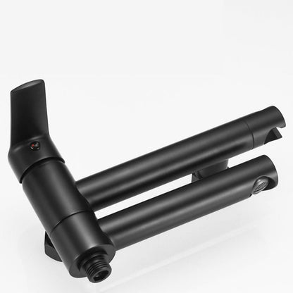 BowLift | Swivel spout bathtub faucet single lever handle hand shower bathtub filling valve with shower hose