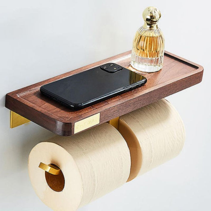 Kalsten | Modern Gold Bathroom Accessory Set Bathroom Shelf Paper Holder Bathroom Accessory Set