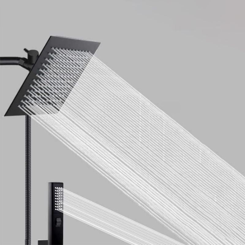 Kalsten | Traditional Square Dual Shower Heads Metal Wall Mounted Dual Shower Heads