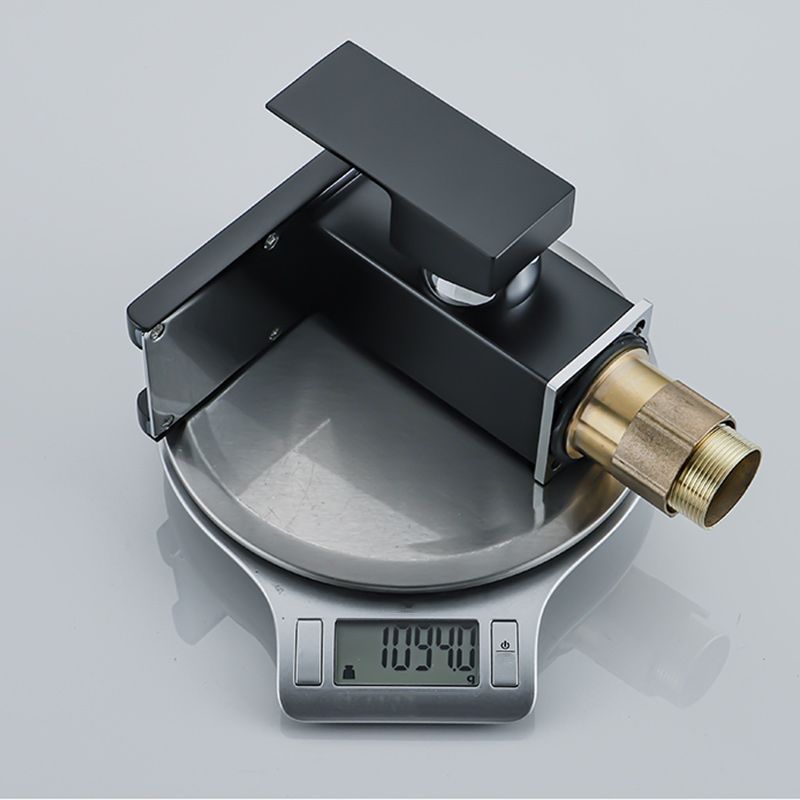 Kalsten | Waterfall basin mixer tap square lever handle with LED three-color light