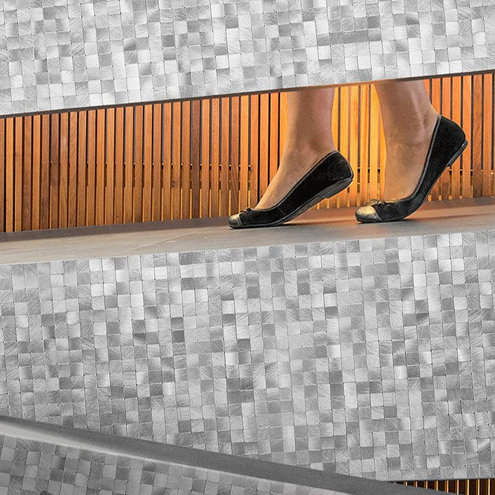 Kalsten | Mosaic Tile Wallpaper Contemporary Peel and Stick Wallpaper with Square Shape