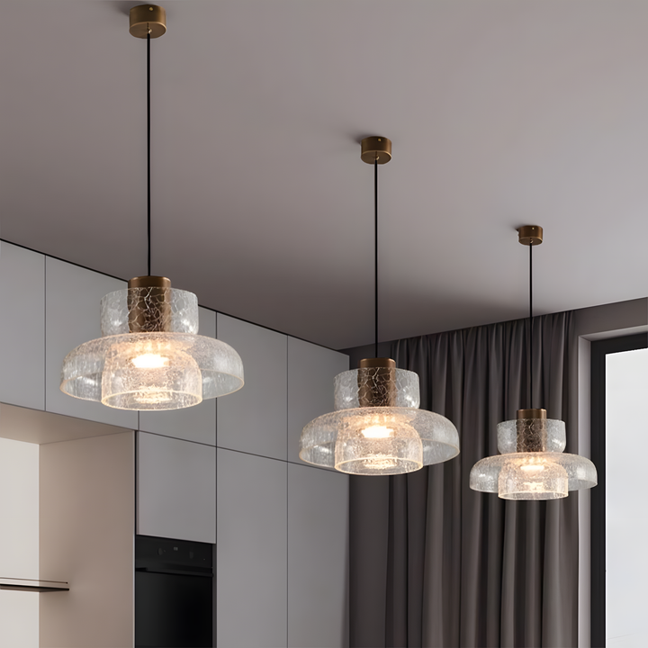 Modern Glass Double Head Pendant Light | Kalsten