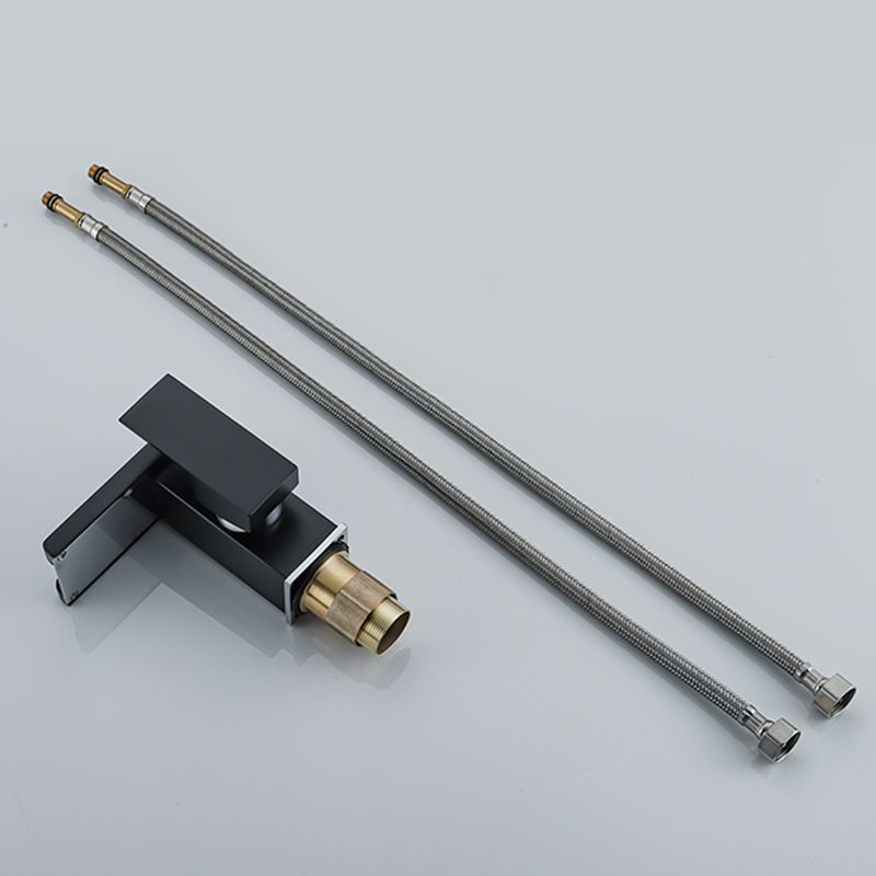 Kalsten | Waterfall basin mixer tap square lever handle with LED three-color light