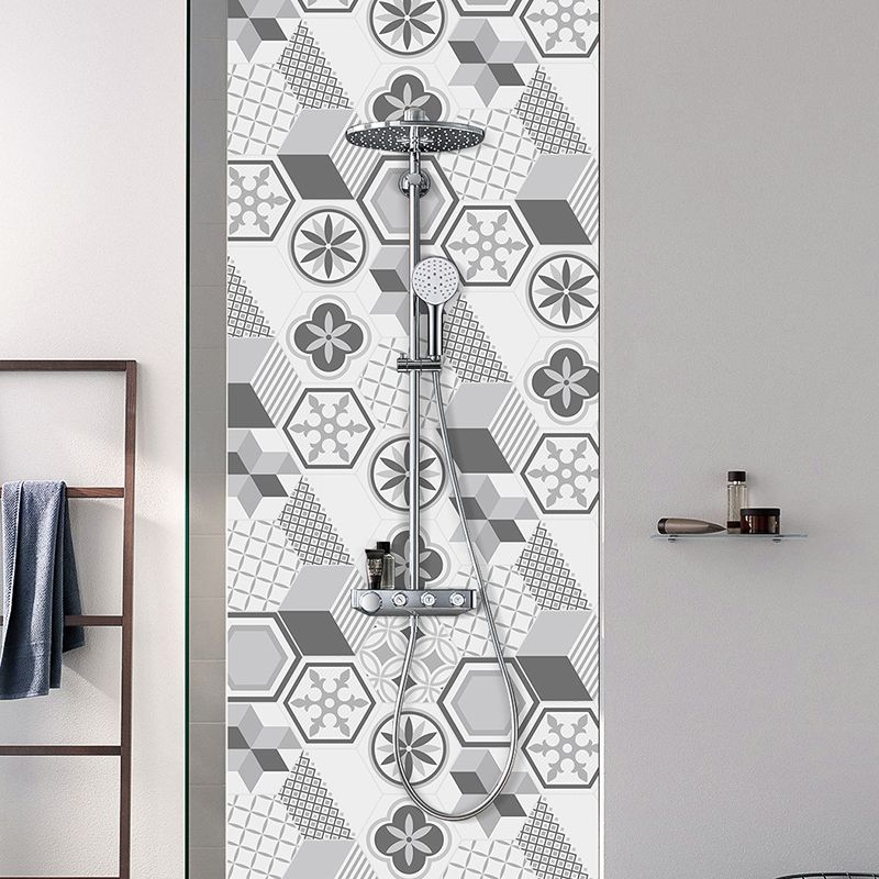 Kalsten | Plastic Mosaic Tile Wallpaper Hexagonal for Stick-On and Removable Back Wall Tile