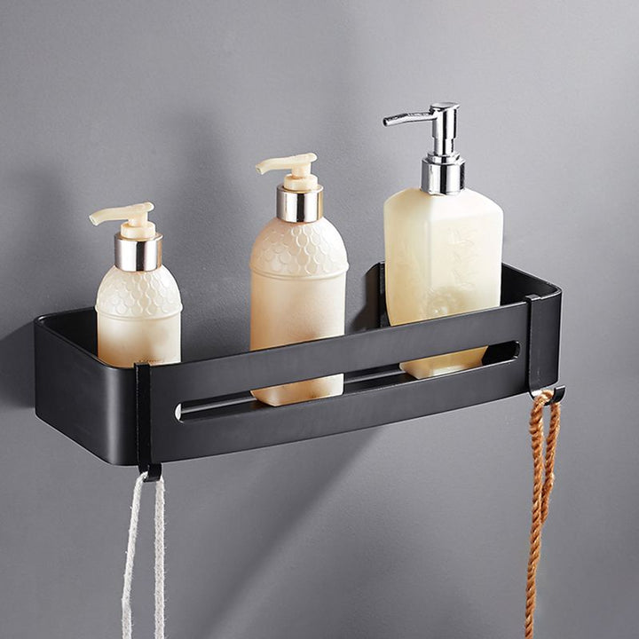 Kalsten | Matt Black Modern Bathroom Accessories Set, Set of 3, Bathroom Shelf