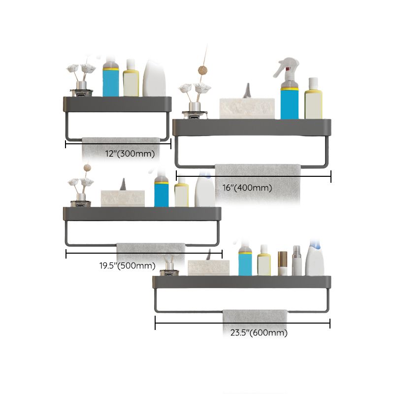 BowLift | Minimalist Matt Metal Bathroom Accessory Set Modern Bathroom Shelf