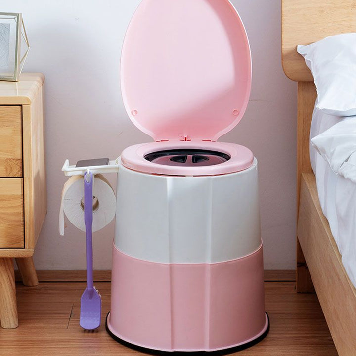 Kalsten | Contemporary plastic floor-mounted toilet bowl with toilet seat for the bathroom