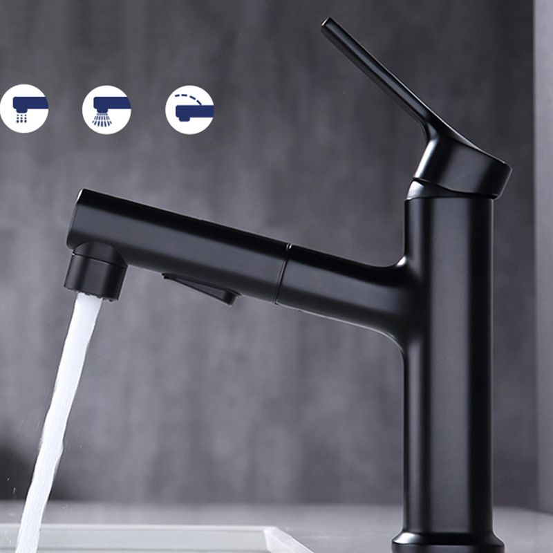 Kalsten | Round Vessel Sink Bathroom Faucet Simple Style Faucet with Brass Material