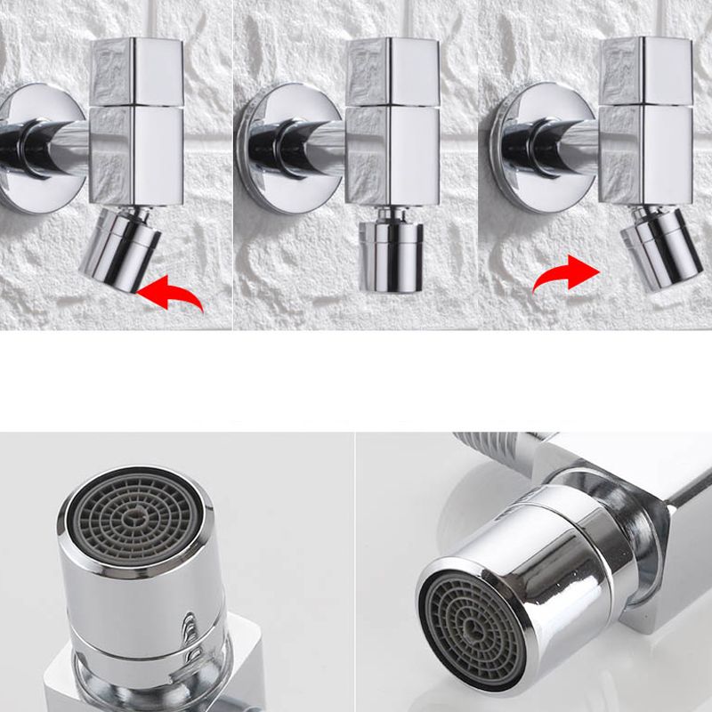 Kalsten | Contemporary Wall-Mounted Bathroom Faucet Knob Handle Solid Brass Round Faucet