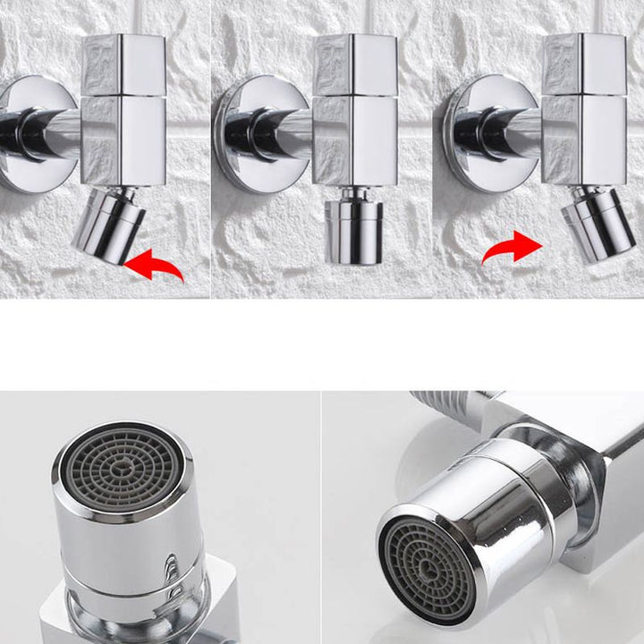 Kalsten | Contemporary Wall-Mounted Bathroom Faucet Knob Handle Solid Brass Round Faucet