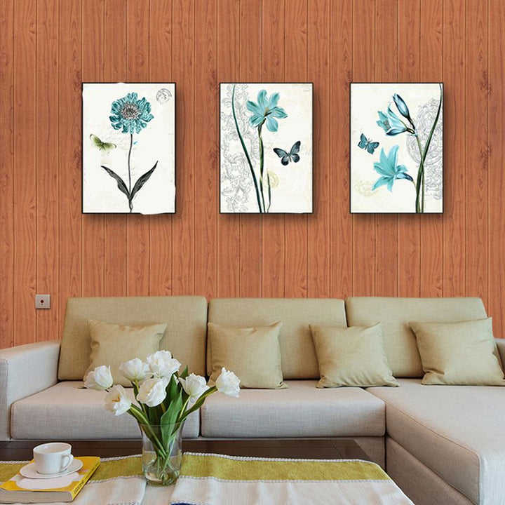 Kalsten | Living Room Wall Paneling Peel and Stick Wood Look Design Waterproof Wall Paneling