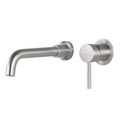 BowLift | Industrial bathroom faucet brass lever handles 2-hole faucets wall-mounted faucet