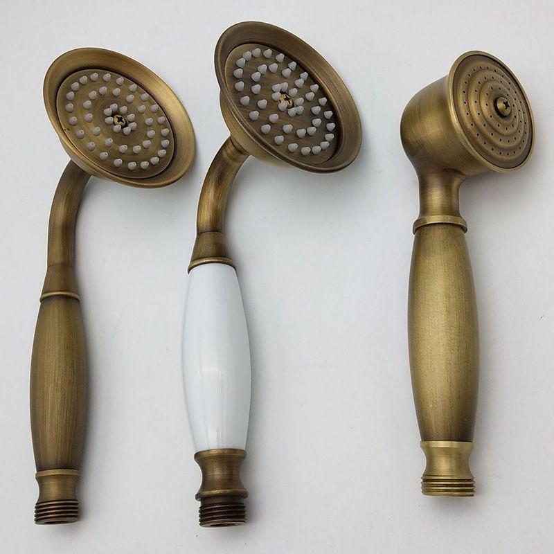 Kalsten | Traditional Handheld Shower Head with Hose Polished Brass Wall Mounted Shower Head