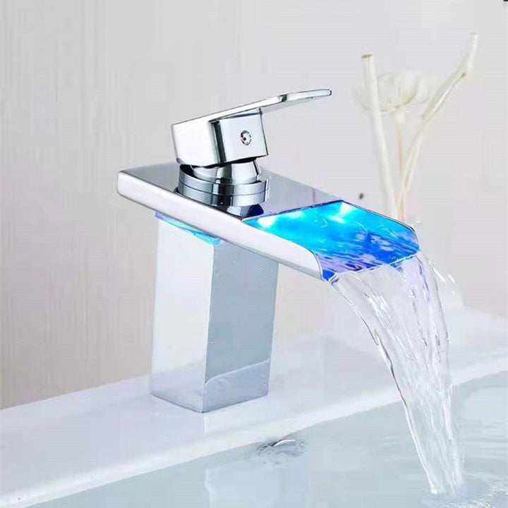 Kalsten | Single-Handle Basin Faucet 1-Hole Widely Used Bathroom Sink Faucet with LED Lighting