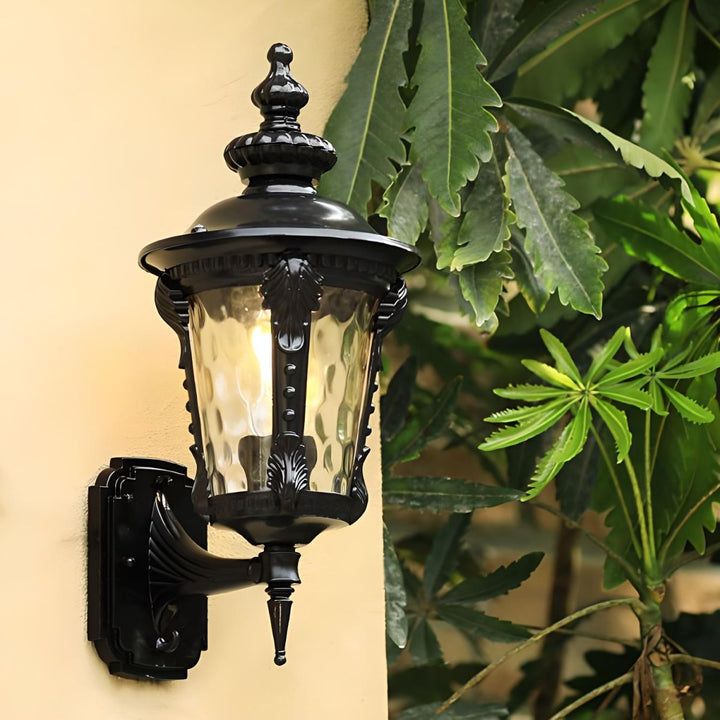 Vintage Glass Outdoor Wall Lantern Kalsten
