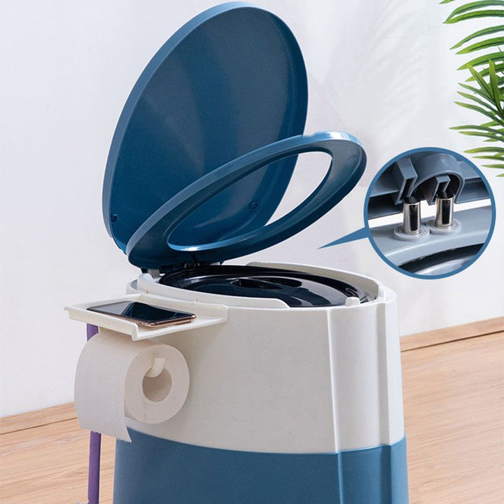 Kalsten | Contemporary plastic floor-mounted toilet bowl with toilet seat for the bathroom