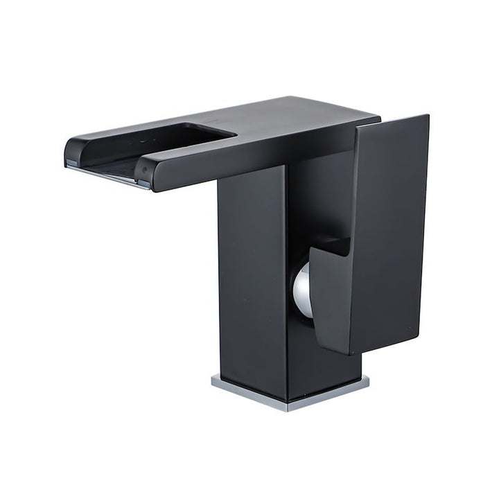 Kalsten | Waterfall basin mixer tap square lever handle with LED three-color light