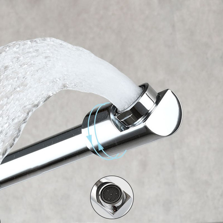 Kalsten | Modern Pull-down Faucet Single Handle Wall Mounted Pot Filler Low Profile 1-Hole Filler