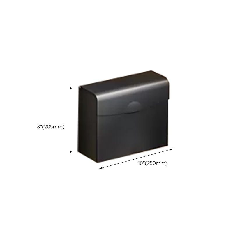 Kalsten | Contemporary bathroom accessory set with black finish and bath shelf/towel bar