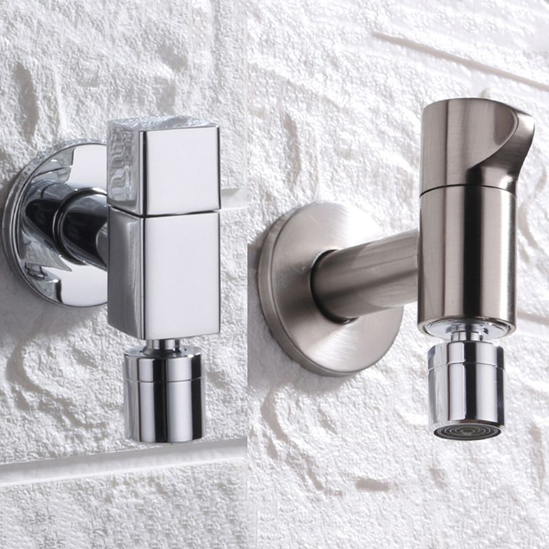 Kalsten | Contemporary Wall-Mounted Bathroom Faucet Knob Handle Solid Brass Round Faucet