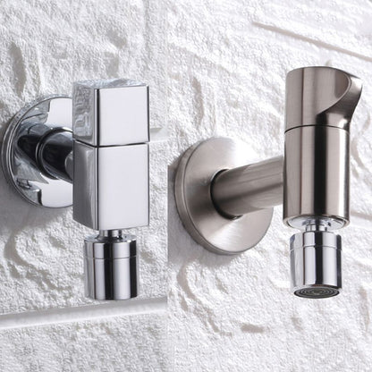Kalsten | Contemporary Wall-Mounted Bathroom Faucet Knob Handle Solid Brass Round Faucet