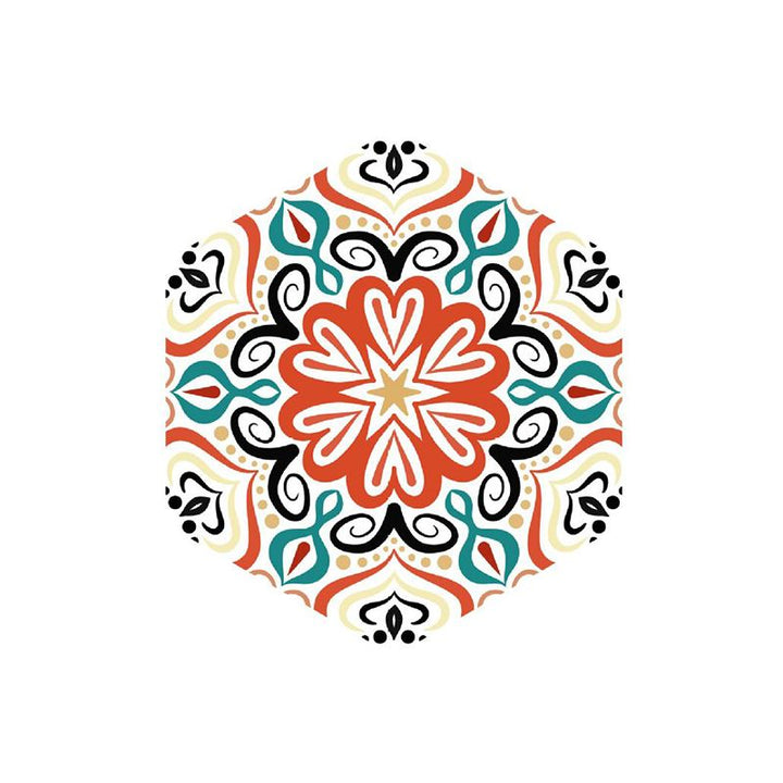 Kalsten | Plastic Mosaic Tile Wallpaper Hexagonal for Stick-On and Removable Back Wall Tile
