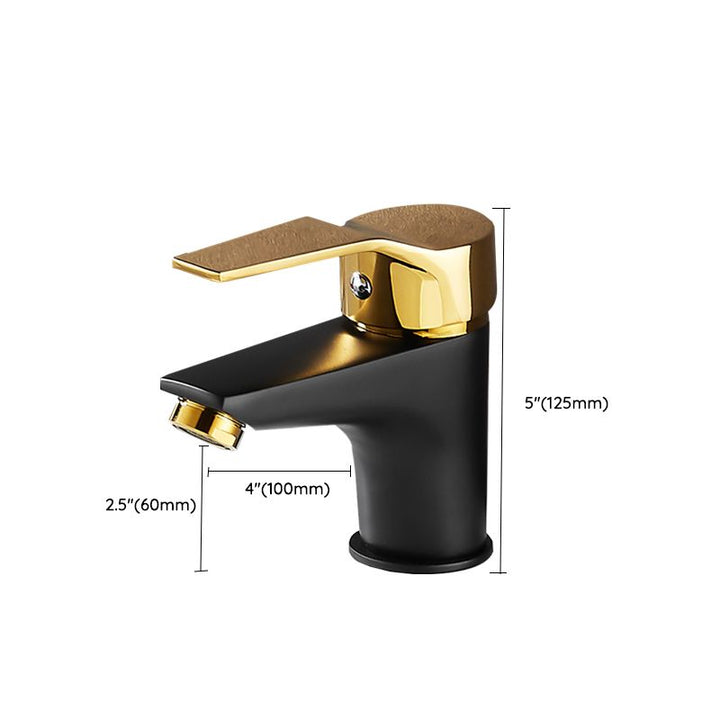 Black & Gold Vessel Sink Mixer Tap