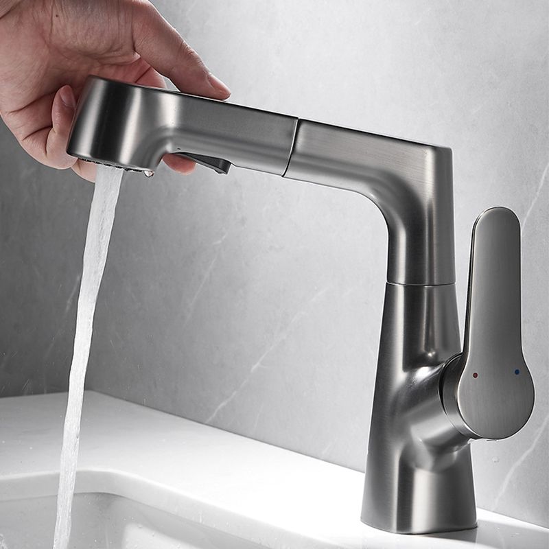 Kalsten | Extendable Vessel Water Tap Modern Sink Faucet with a Lever Handle