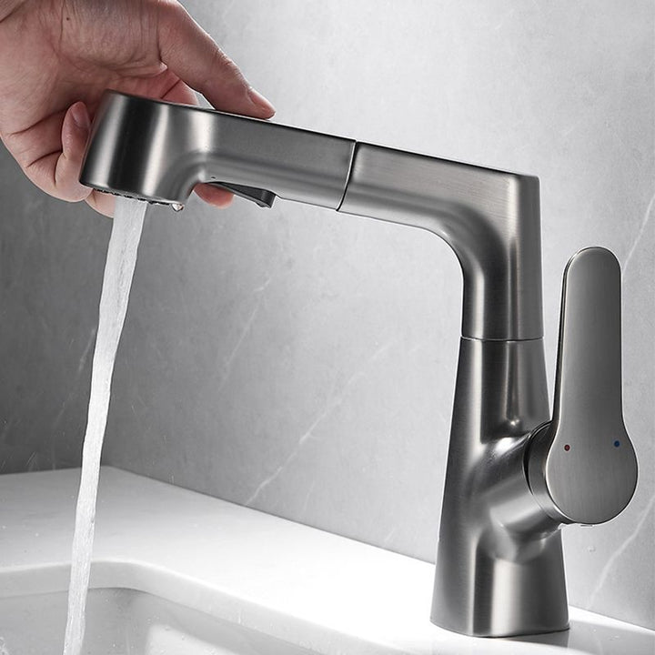 Kalsten | Extendable Vessel Water Tap Modern Sink Faucet with a Lever Handle