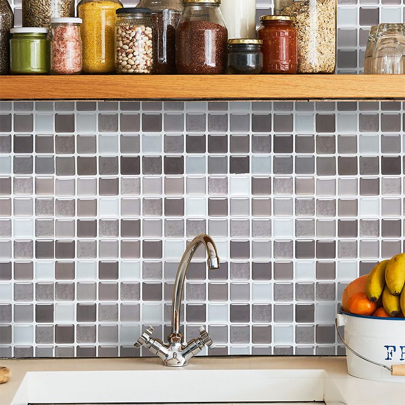 Kalsten | Plastic Peel & Stick Mosaic Tile Waterproof Peel & Stick Mosaic Tile with Square Shape
