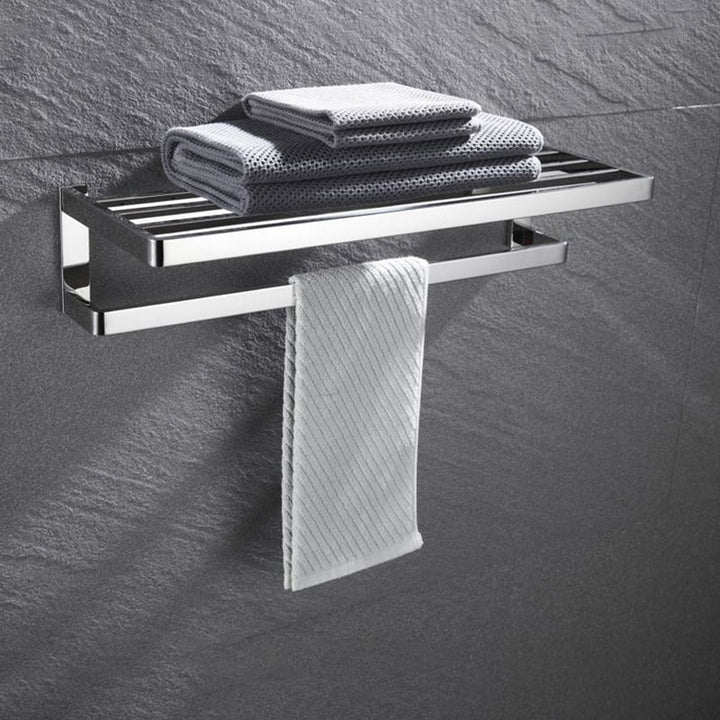 Kalsten | 5-piece modern bathroom accessories as single item or in set Polished chrome bathroom set