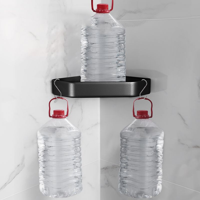Kalsten | Matt black bathroom accessories set Modern anti-rust 1/2/3-piece bathroom shelf
