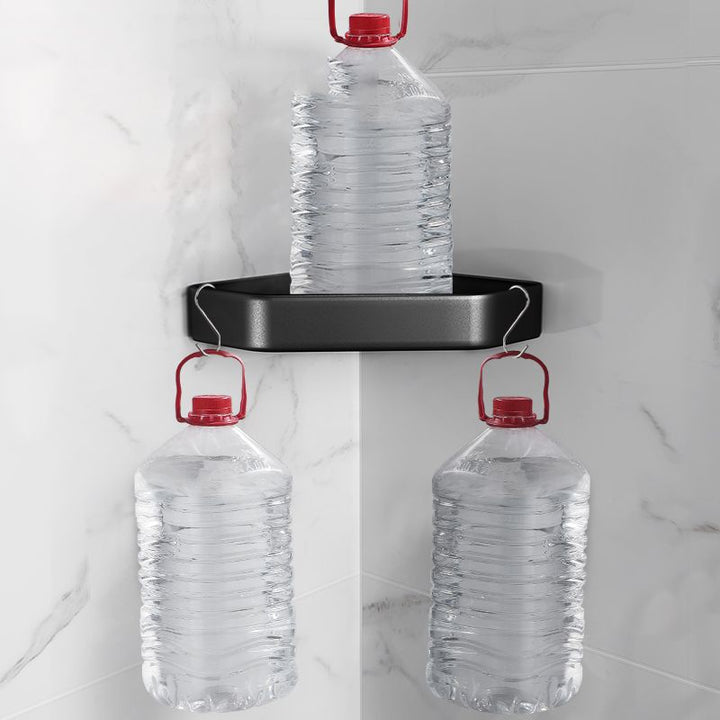 Kalsten | Matt black bathroom accessories set Modern anti-rust 1/2/3-piece bathroom shelf
