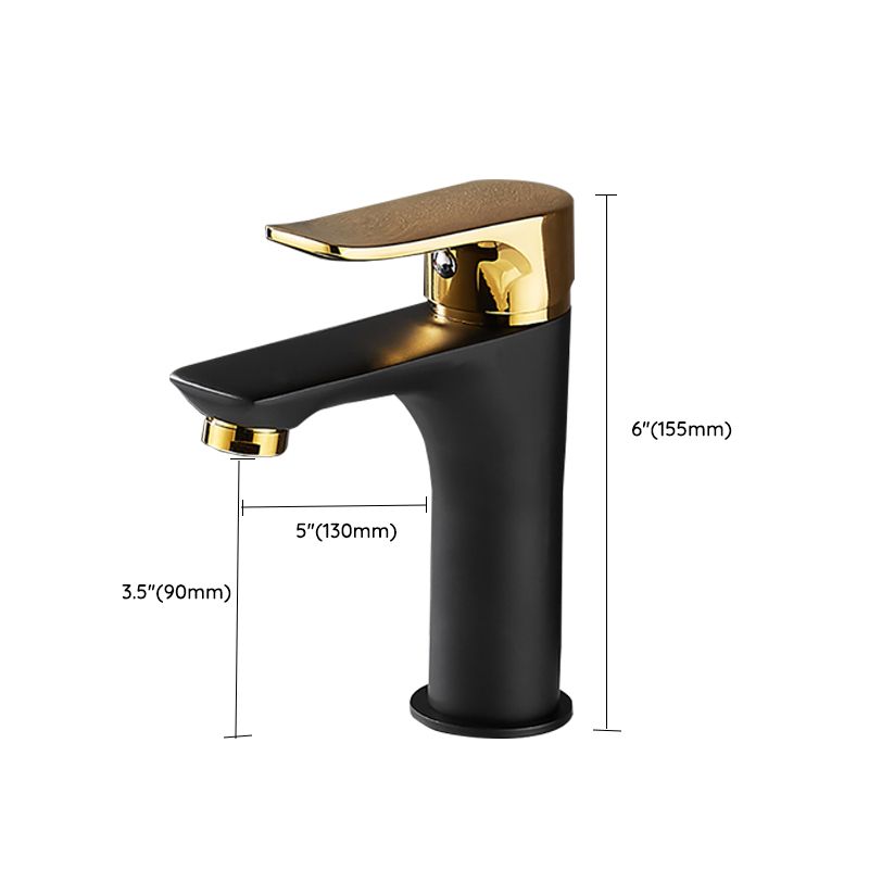 Black & Gold Vessel Sink Mixer Tap