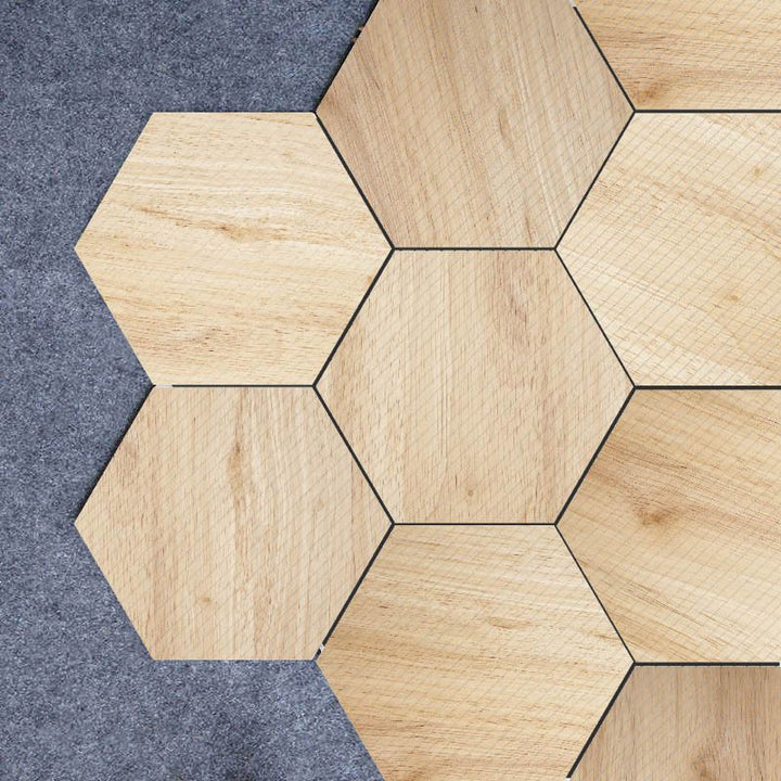Kalsten | Plastic Mosaic Tile Wallpaper Hexagonal for Stick-On and Removable Back Wall Tile