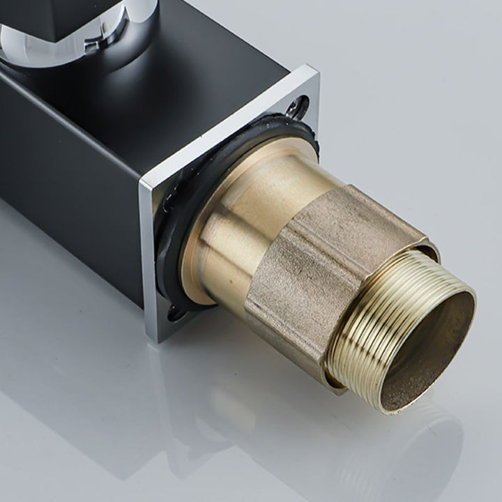 Kalsten | Waterfall basin mixer tap square lever handle with LED three-color light