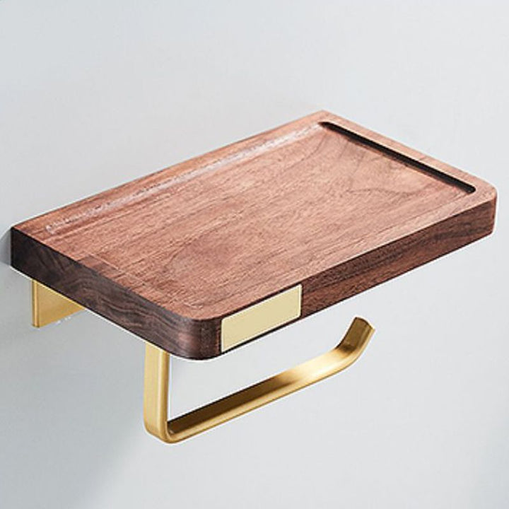 Kalsten | Modern Gold Bathroom Accessory Set Bathroom Shelf Paper Holder Bathroom Accessory Set
