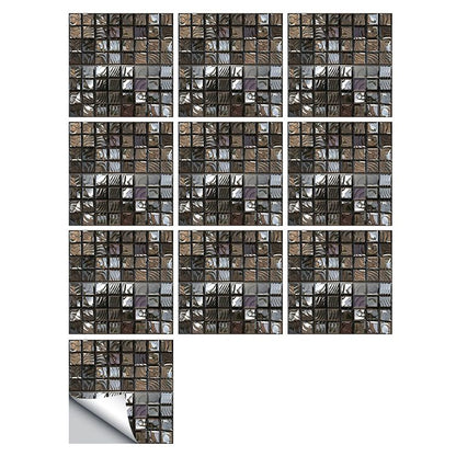 BowLift | Square Peel and Stick Tile Grid Mosaic Tiles Interior Wallpaper