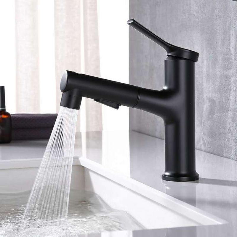 Kalsten | Contemporary Sink Faucet Plian Low Arc Center-Set Bathroom Faucet