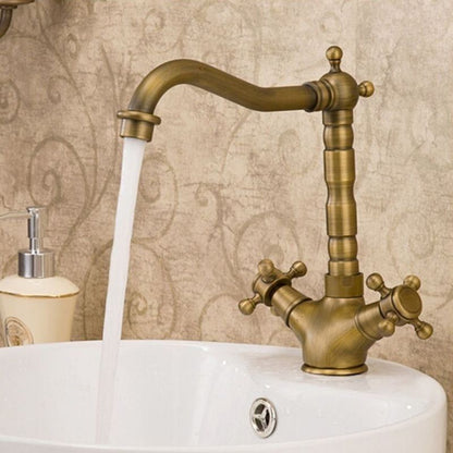 BowLift | Glam Centerset Faucet Single Hole Sink Faucet with 2 Handles