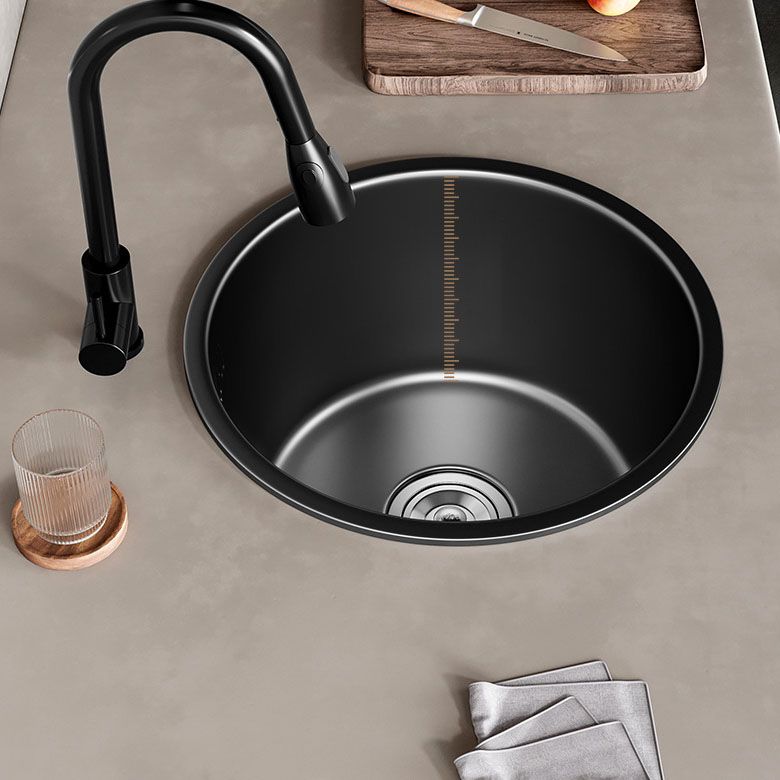 Kalsten | Contemporary Style Round Kitchen Sink Stainless Steel Kitchen Sink