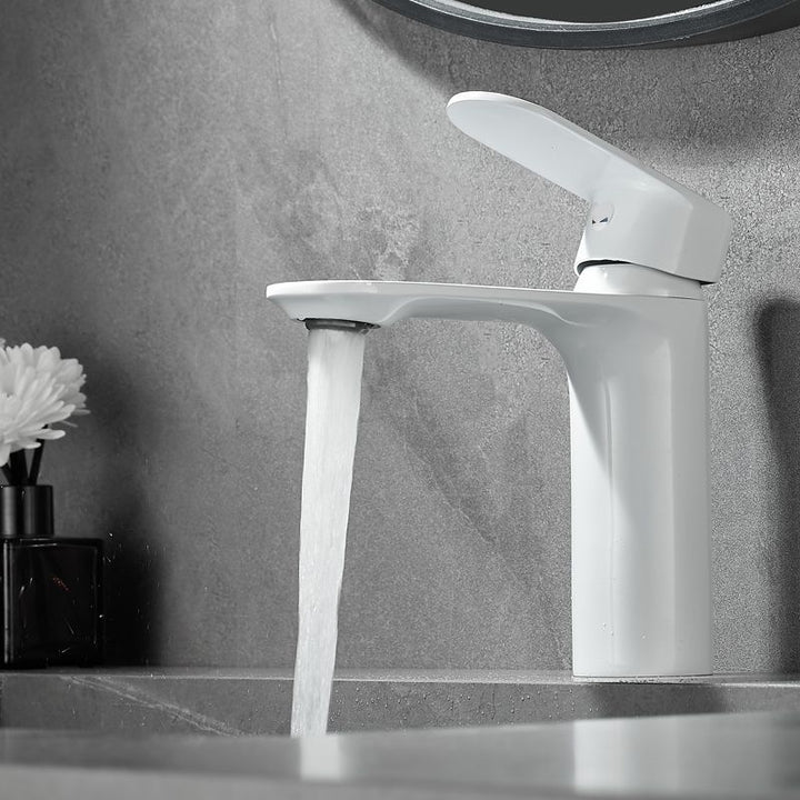 Kalsten | Bathroom Sink Faucet Lever Handle Brass Monochrome Bathroom Faucet