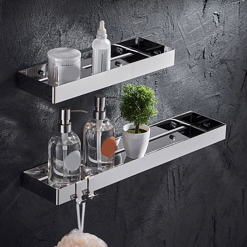 Kalsten | Contemporary Stainless Steel Bathroom Shelf 2-piece Bathroom Accessory Set