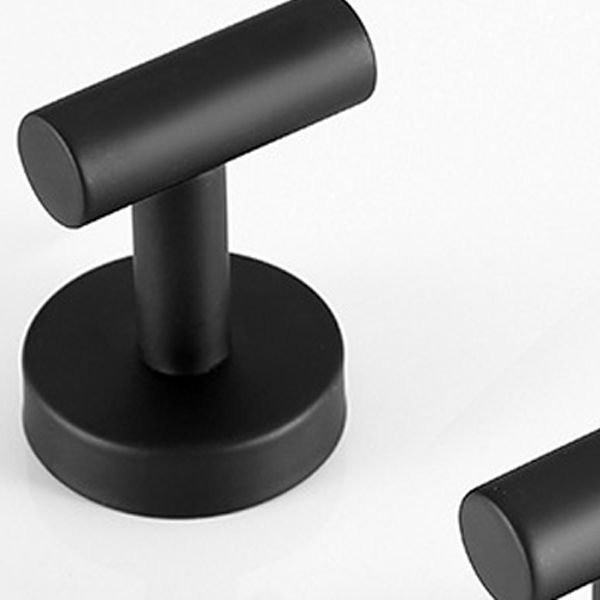 BowLift | Modern Bathroom Hardware Set in Stainless Steel Brushed Chrome Towel Bar/Ring & Bathrobe Hook