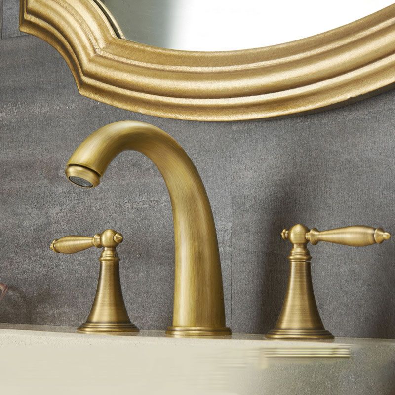 Kalsten | Modern widespread sink faucet Simple bathroom double handle faucet with lever handle