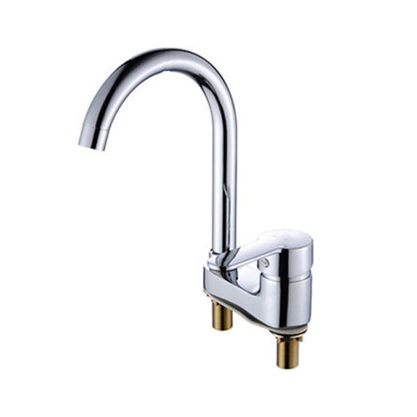 Kalsten | Chrome Round Washbasin Faucet with Swivel Spout for the Bathroom