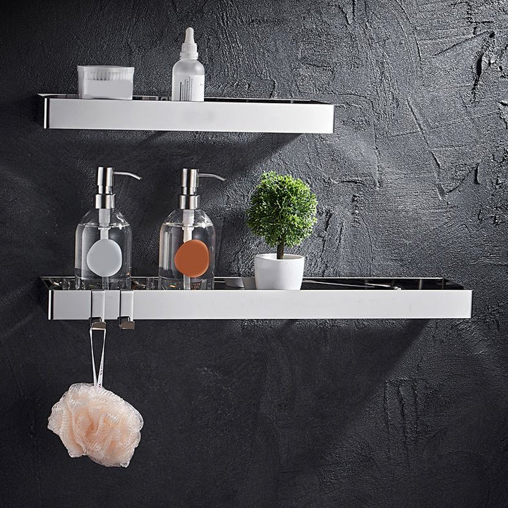 Kalsten | Contemporary Stainless Steel Bathroom Shelf 2-piece Bathroom Accessory Set